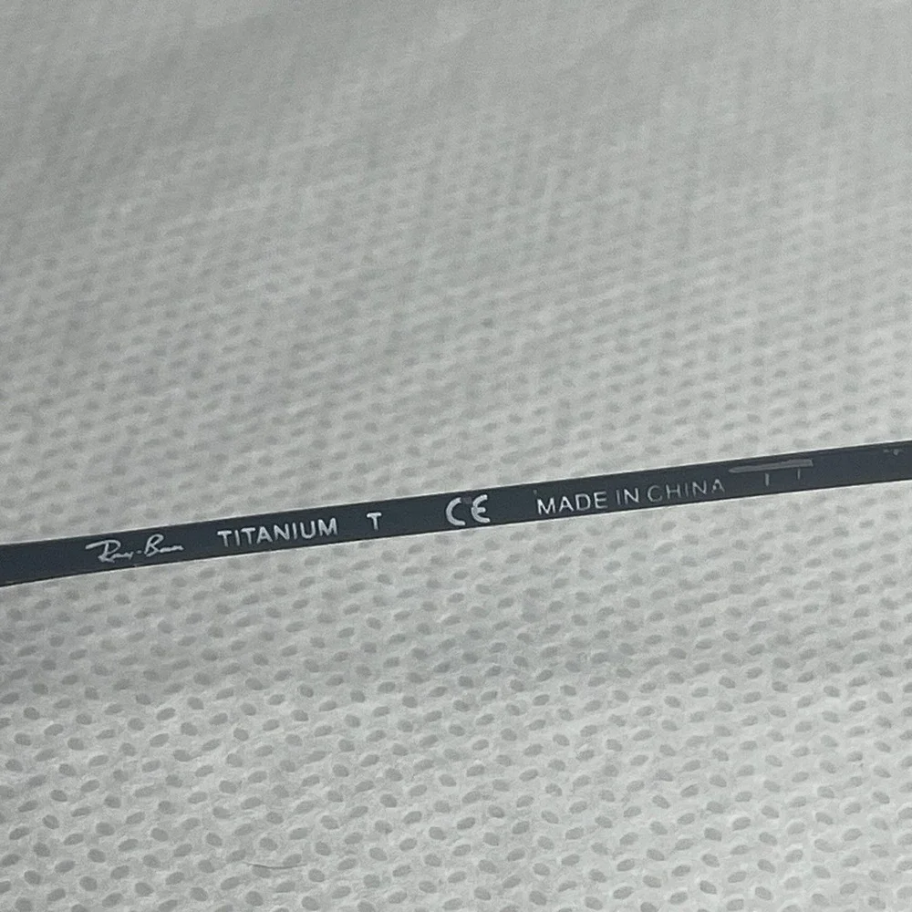 Ray Ban Titanium Rectangle Metal Wrap Eyeglasses Frame ONLY RB-8610 52[]18-140